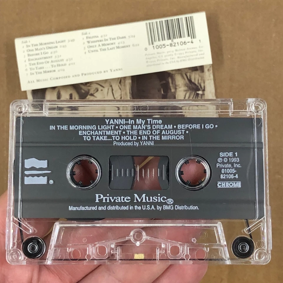 YANNI Cassette Tape IN MY TIME 90s New Age Ambient Electronic - Image 2 of 4