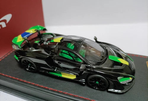 1/43 McLaren Senna Black Brazilian Flag Edition Resin Modell - Bild 1 von 9