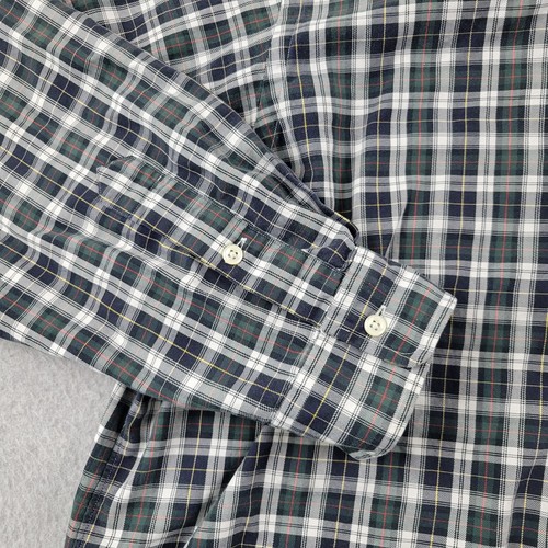 Ralph Lauren Blaire Hemd Herren XL grün kariert Knopfleiste langarm rot Pony - Bild 9 von 10