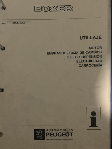 Manuales De Taller PEUGEOT BÓXER MK1 - Imagen 9 de 17