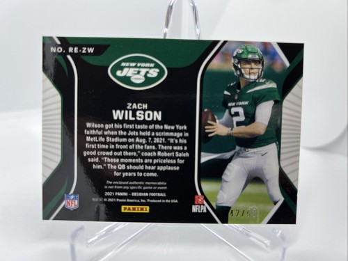 2021 obsidian football zach wilson rookie eruption patch /50 - Bild 2 von 2
