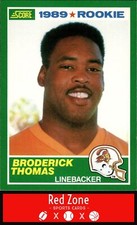 1989 Score - #245 Broderick Thomas NM Set Break