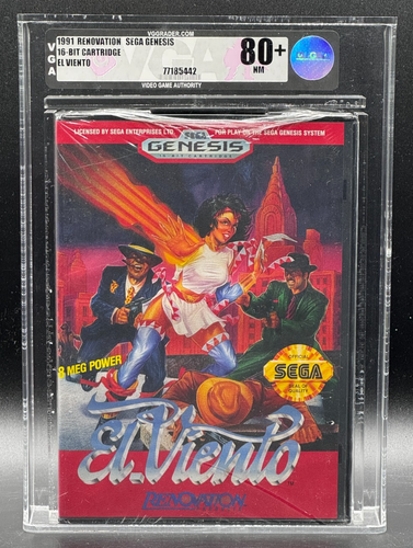 El Viento Sega Genesis Clamshell RENOVATION Sealed New VGA 80+ Graded