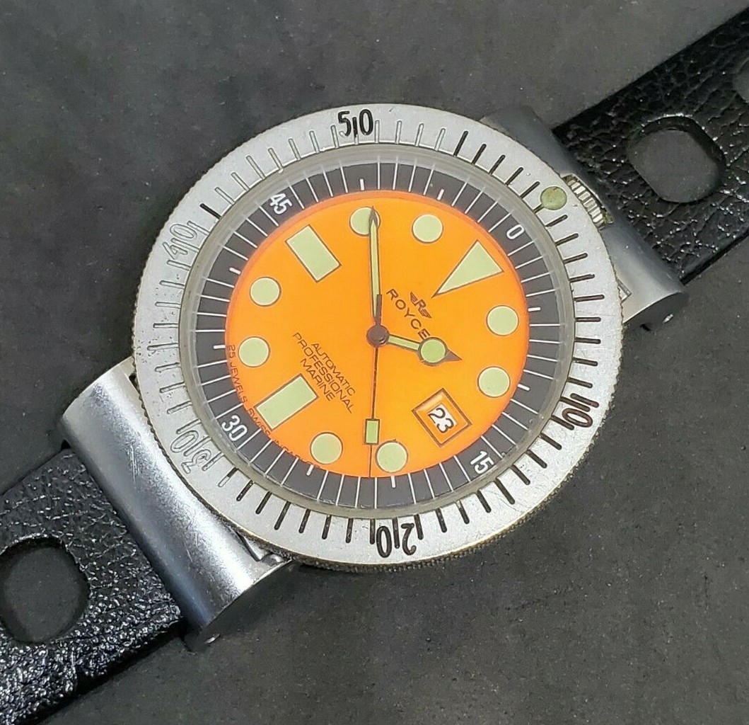 70s Royce Orange Face Auto Professional Marine for French Navy