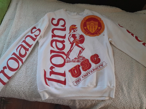 USC TROJANS ULTRA SELTEN 88 VINTAGE SWEATSHIRT ALL OVER DRUCK HEILIGER GRAL T-SHIRT - Bild 3 von 14