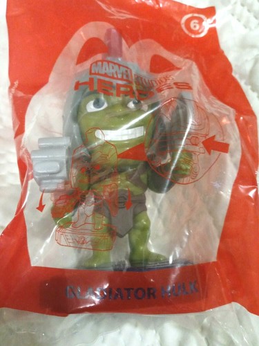 GLADIATOR HULK #6 McDonald's 2020 MARVEL HEROES Happy Meal Toys NUOVO MAI APERTO - Foto 3 di 4