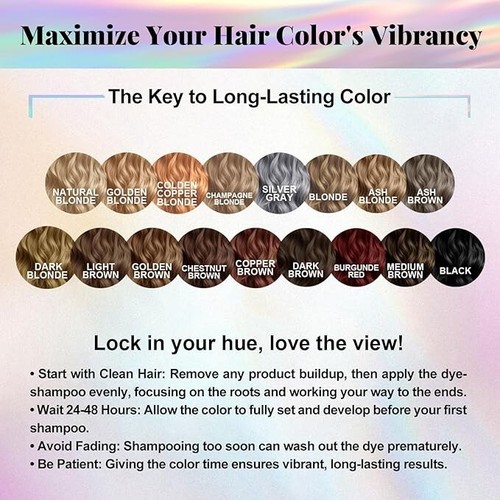 3 IN 1 All Natural Instant Hair Dye Shampoo With Argan Oil, more than 15 Colors! - Picture 121 of 135