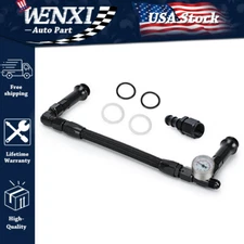 Fuel Line Pressure Gauge AN6 Braided Dual Feed Carb For Holley Carburetor 4150