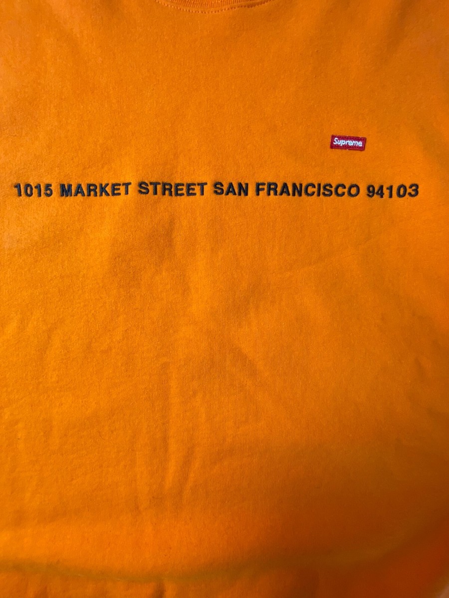 値下げ中！Supreme SAN FRANCISCO Crewneck Supreme Orange Small Box Crewneck San Francisco Shop