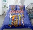 Single King Single Double Queen King Bed Duvet Quilt Doona Cover Set Scooby-Doo