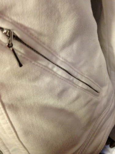 MAISON JULES White Moto Jacket Zipper - Picture 3 of 5