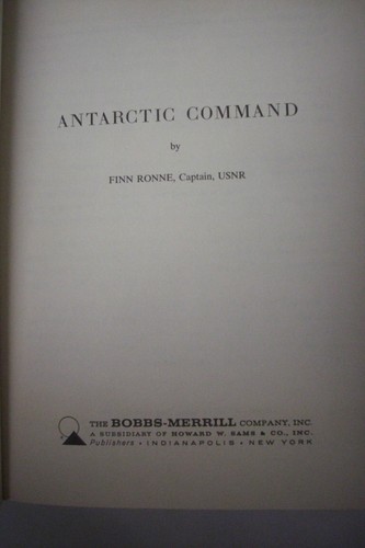 Signed First Printing FINN RONNE Antarctic Command*Explorer*OPERATION DEEPFREEZE - Picture 5 of 10