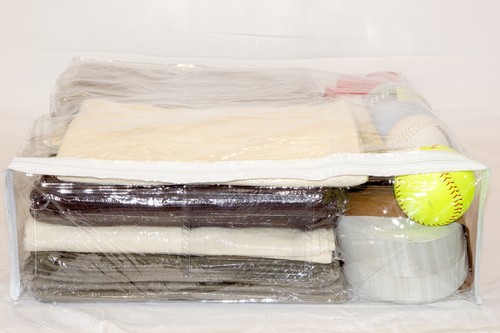 5er-Pack durchsichtige Vinyl Aufbewahrungstaschen mit Reißverschluss 20 x 23 x 6 Zoll - Bild 4 von 4