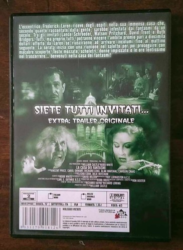 La Casa dei Fantasmi / Il Mostro che Uccide /La Rossa Maschera del Terrore 3 DVD - Foto 6 di 10