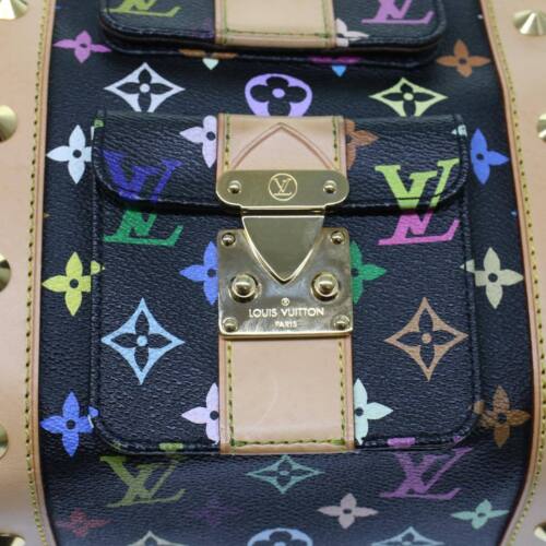 Louis Vuitton Monogram Multicolor Keepall 45 Boston Bag Schwarz M92640 Auth 47622S - Bild 21 von 24