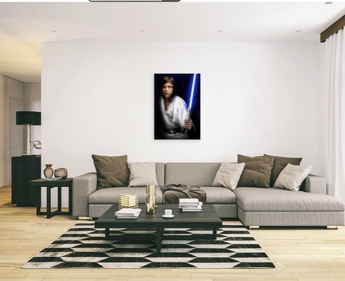 LUKE SKYWALKER STAR WARS A1 POP ART CANVAS WALL ART 30" X 20" - Picture 2 of 2