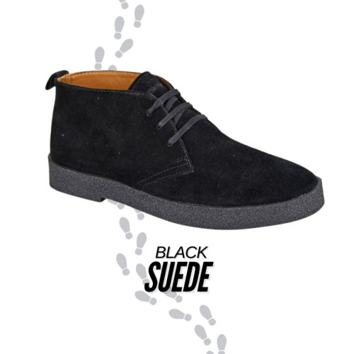 Mens Roamers Desert Boots Suede Ankle Leather Lining Wallabee Casual Lace Shoes - Picture 7 of 14