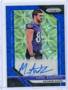 2018 Panini Prizm Blue Scope Prizm Autograph #RA-MAN Mark Andrews No 51 of 99