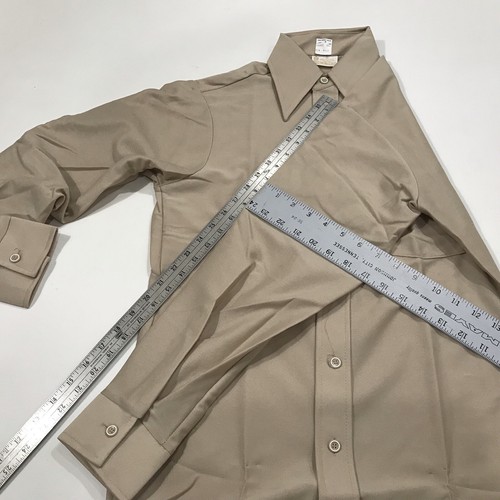 Camisa De Colección Años 60 70 Para Hombre King Road L/S Talla S SEARS Disco Dance Poli Beige Nueva de Lote Antiguo Rara - Imagen 11 de 13