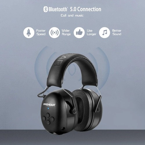 ZOHAN Electronic Headphone 5.0 Bluetooth Earmuffs Hearing Protection Safety - Picture 2 of 10