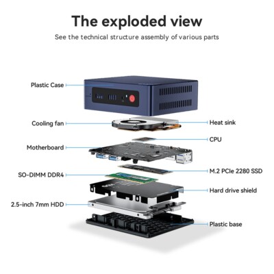 Beelink MINI S12 PRO Intel N100 mini pc RAM 16GB SSD 500GB