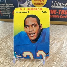 1970 Topps Super Glossy - #22 O.J. Simpson (RC)