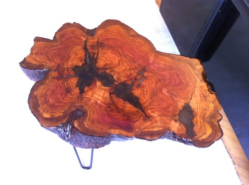 Handmade Olive Wood Rustic Coffee Table,Live Edge Quality Resin Coffee Table - Picture 8 of 16
