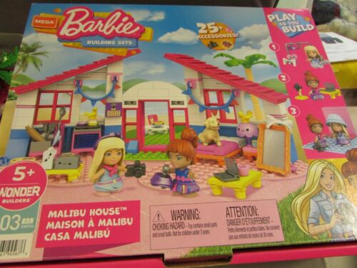 Superb 4 x MEGA Barbie Block Building Sets - Malibu House, Astronomer, Musician+ - Picture 2 of 5