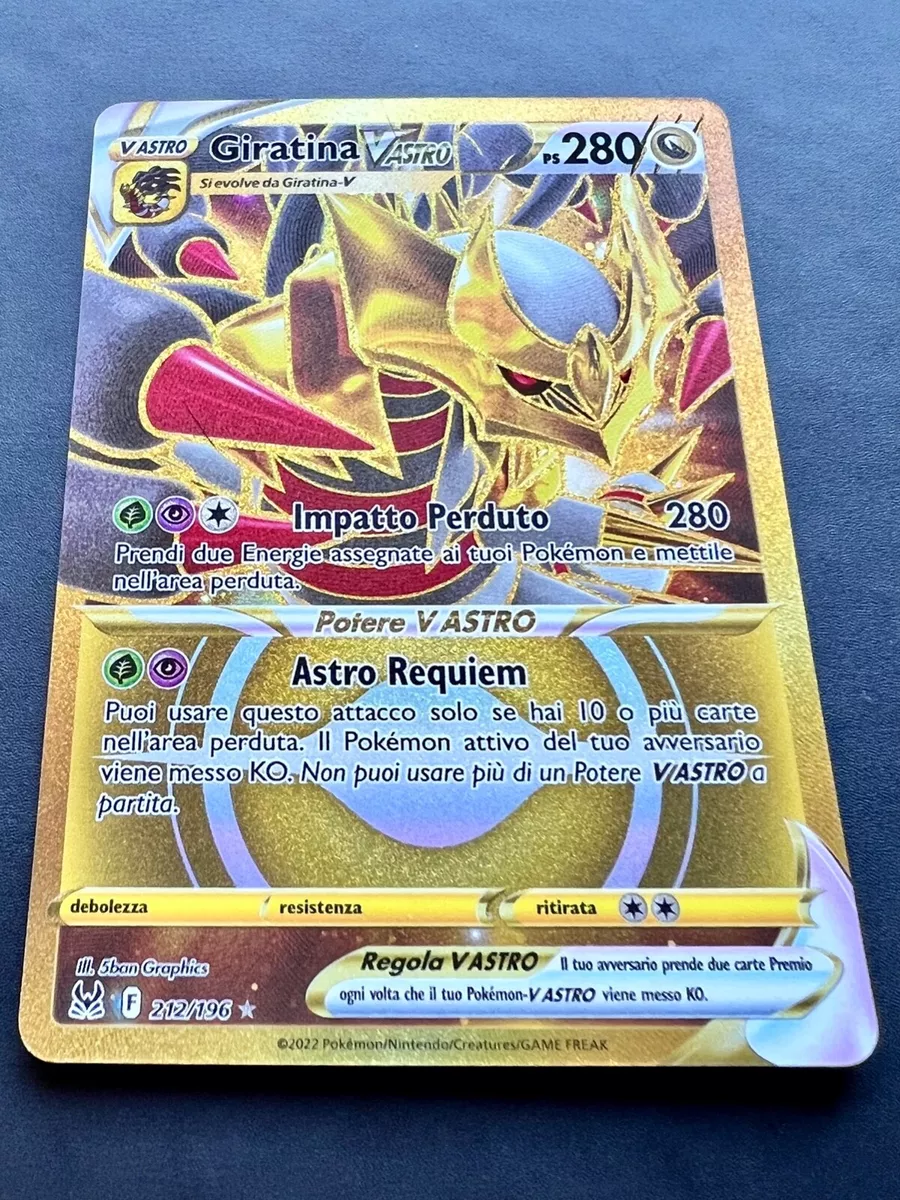 CARTA POKEMON GIRATINA V ASTRO 131/196 ORIGINE PERDUTA in Italiano