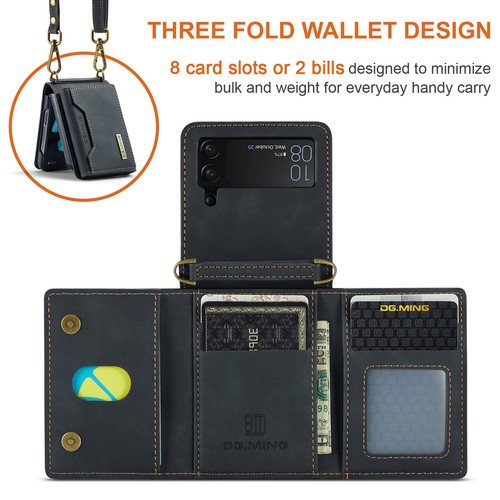 Pour Samsung Galaxy Z Flip 6 5 housse de protection étui pour téléphone portable étui portefeuille housse - Photo 5/34