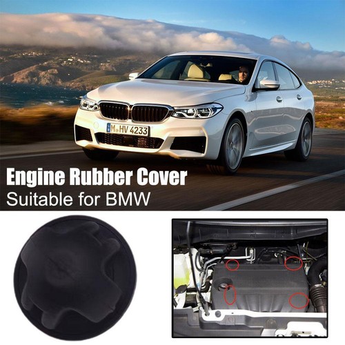 4pcs For BMW Engine Cover Trim Rubber Mount Grommet Bush 11127614138 Black F1V4 - Picture 3 of 10