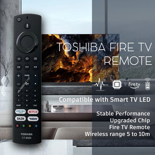 Genuine Toshiba CT-8566 Fire TV Remote Control for CT-8565 CT-8570 55CF630 - 第 3/6 張圖片