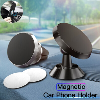 Universal 360° Magnetic Car Holder Mount Stand For Mobile Phone iPhone Samsung