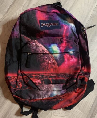 JanSport Backpack two zipper pockets Cosmos Galaxy