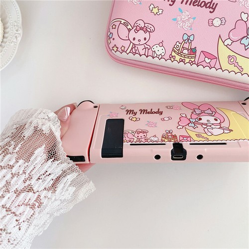 Cute Cartoon My Melody Travel Bag case Carrying Cover for Nintendo Switch Shell - Picture 9 of 14