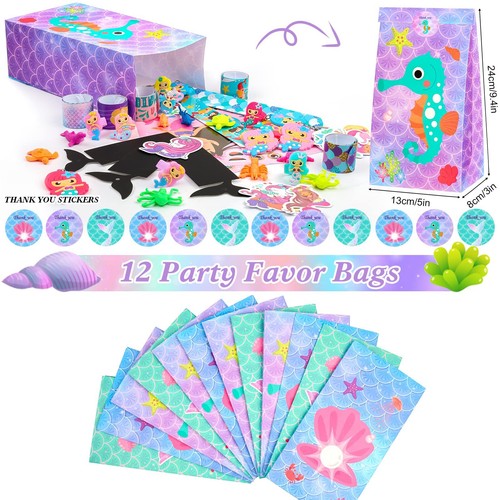 ANPHILE Mermaid Party Favors 134Pcs Mermaid Birthday Party Supplies - Mermaid... - Picture 8 of 9