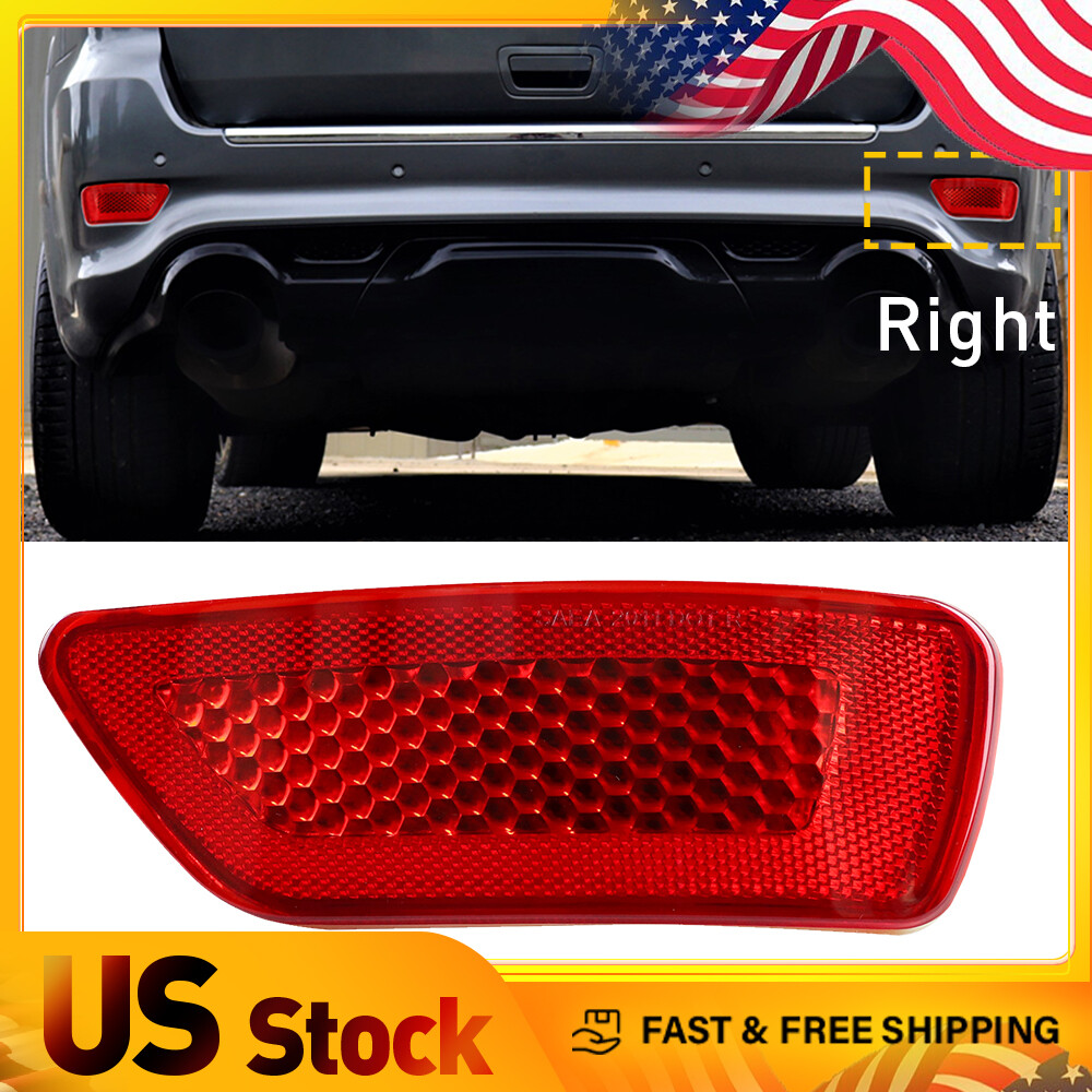 Reflector Red Light Cover Rear Right Bumper for Dodge 45614 Jeep ABS Compass