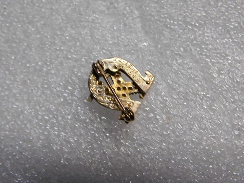 Vintage 10k Gold Chi Omega Sorority Pin Badge - Picture 5 of 5
