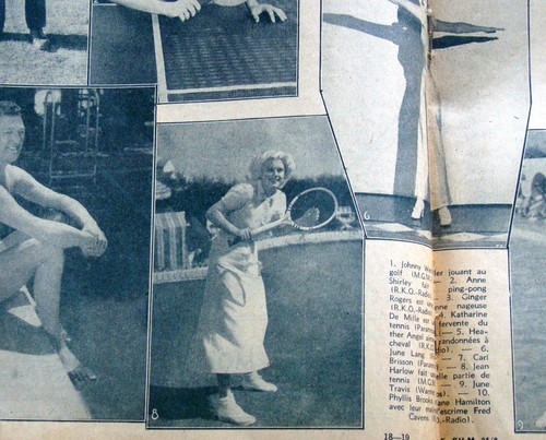 JEAN HARLOW/Greek Goddess COVER + 3 pg. in Le Film (1936) movies Del Rio Shirly - Picture 2 of 9