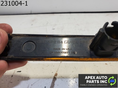 OEM 1984 Pontiac Fiero YELLOW FRONT SIDE MARKER LIGHTS 165000071 - Picture 7 of 8