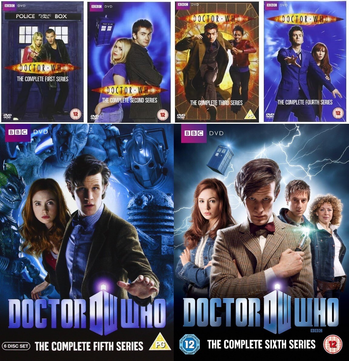 Doctor Dr Who Complete BBC Series Box Sets 1 2 3 4 5 6 1st 2nd