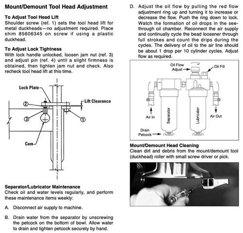 MANUALS on CDROM: COATS 5040 5050 5060 5065 AX/EX TIRE CHANGER - Bild 4 von 7