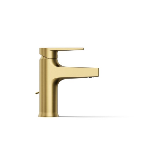 KOHLER 74013-4-2MB Taut 1-Handle Bathroom Faucet Vibrant Brushed Moderne Brass - Picture 6 of 10