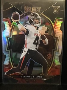 2022 Select Desmond Ridder Black & Red Die Cut RC #36 Atlanta Falcons INVEST