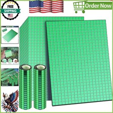 Glass Mosaic Mirror Tiles - 7200 Self-Adhesive Green Squares for Elegant Crafts