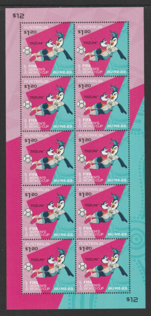 Australia 2023 : FIFA Women's World Cup 2023 Sheetlet of 10 x $1.20 Stamps. MNH Australia 2023 : FIFA Women's World Cup 2023 Sheetlet of 10 x $1.20 Stamps. MNH