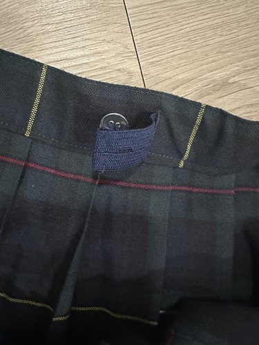 Girls Plus Green Plaid Pleated Skirt SV9098P-C1 French Toast Size 20 - Picture 4 of 6