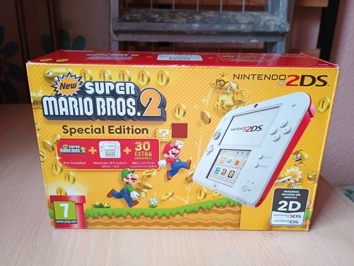 Nintendo 2DS New Super Mario Bros. 2 Special Edition. Consola blanca y roja. - Imagen 12 de 13