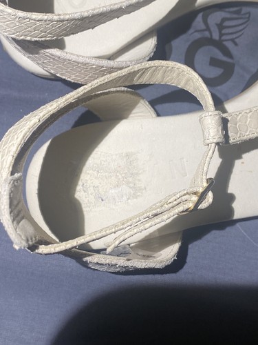 HOGAN Women's Italy Buckle Thong Leather Ivory Sandals US 6.5 EU 36.5 w/box bag - Picture 6 of 12