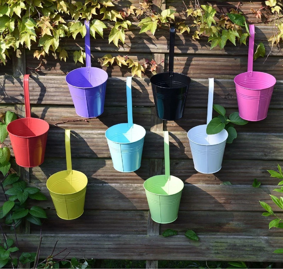 Hängetöpfe Ø 16 cm in 8 Farben Blumentopf Geländertopf Übertopf Pflanztopf - Bild 3 von 3